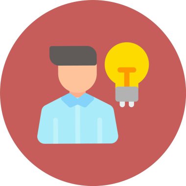 Yaratıcı iş fikri simgesi