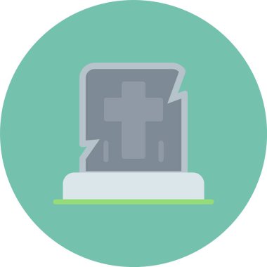 mezar simgesi vektör illüstrasyonu