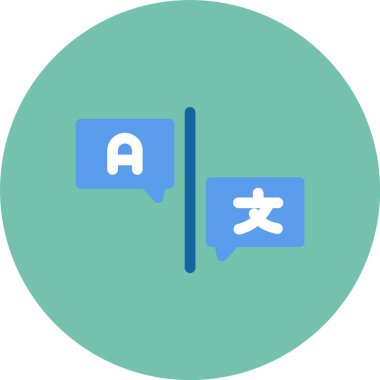 Sohbet simgesi vektör illüstrasyonu