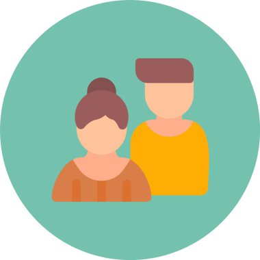 çift simge vektör illüstrasyonu