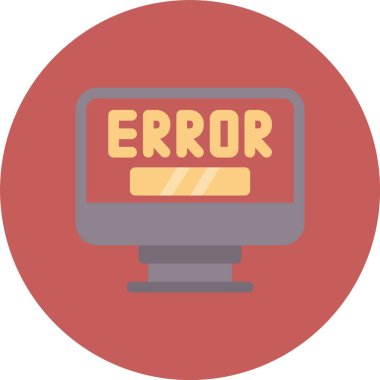 Hata simgesi vektör illüstrasyonu