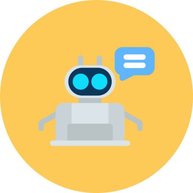 Sohbet simgesinin vektör illüstrasyonu