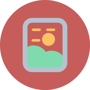 Modern uygulamanın vektör simgesi çizimi