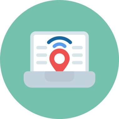 wifi vektör çember çizgisi simgesi