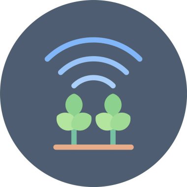 Bir ağaç simgesinin vektör illüstrasyonu