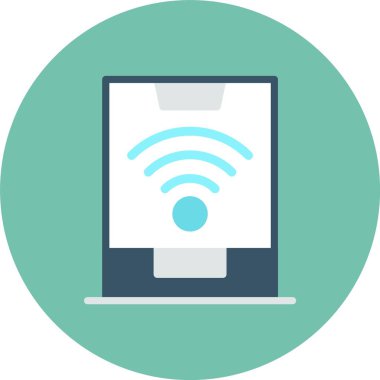 wifi vektör dairesi simgesi