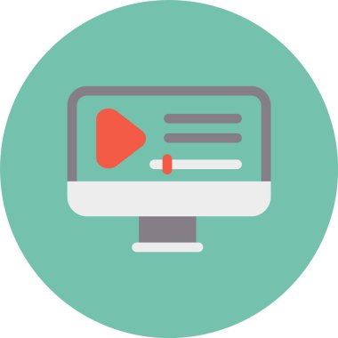 video kamera ikonu vektör illüstrasyonu