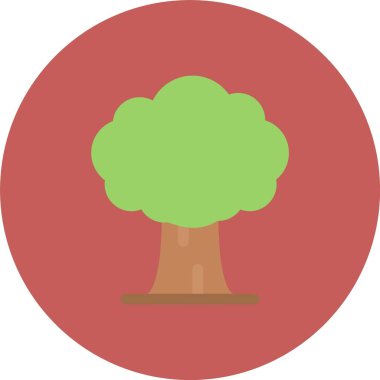 vektör ağacı düz çember