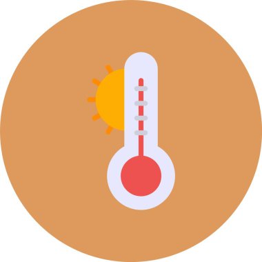 Kişisel ve ticari kullanım için termometre vektör simgesi simgesi vektör çizimi..