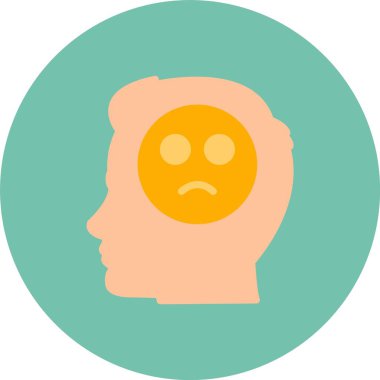 İllüstrasyon baş emoji simgesi