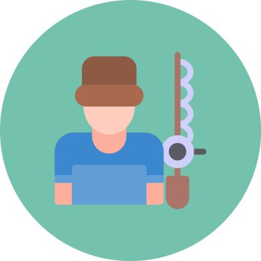 Borusu olan bir adamın vektör çizimi