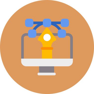 Modern b 'nin vektör illüstrasyonunda makinenin eksik simgesi