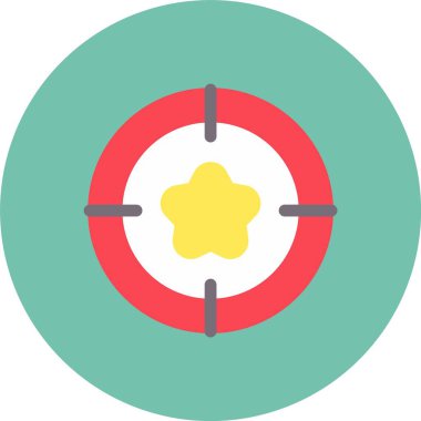 Hedef Vektör Şekil Simgesi Tasarımı