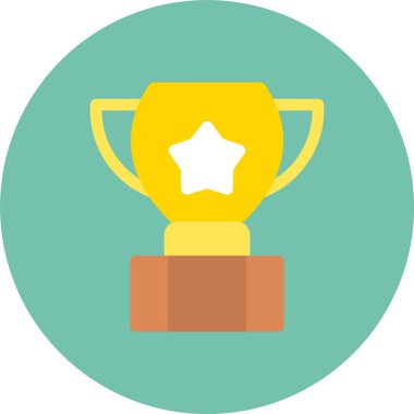 Cup Düz Çember Vektör Simgesi Tasarımı