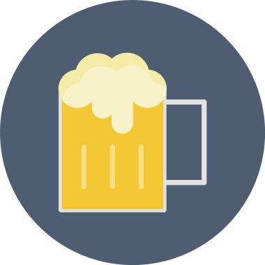 bira kupa simgesi, vektör illüstrasyonu, tasarım