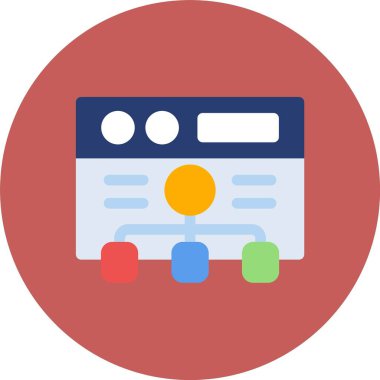 tarayıcı düz vektör çizimi