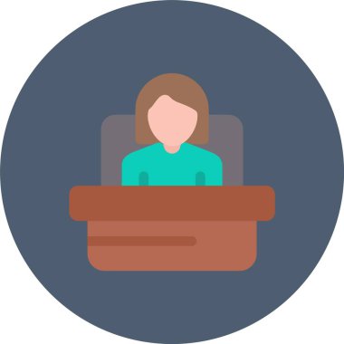 İş kadını vektör simgesi