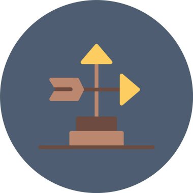 Wind Vane, Web Kullanımı için Basit Vektör Resimleri