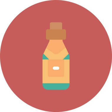 Şişe. Web simgesi basit illüstrasyon