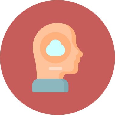 Bir kadın simgesinin vektör illüstrasyonu