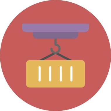 Crane, Web Kullanımı için Basit Vektör İllüstrasyonu