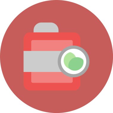 Kamera Düz Çember Vektör Simgesi Tasarımı