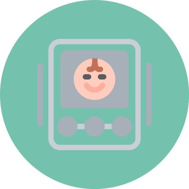 Bebek simgesinin vektör illüstrasyonu