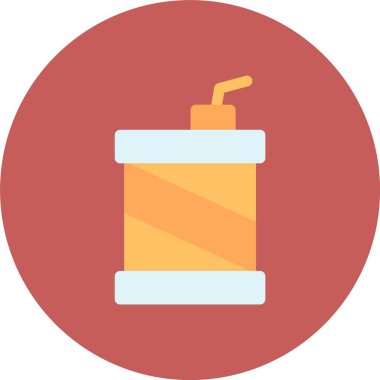 içecek vektör illüstrasyon çemberi simgesi