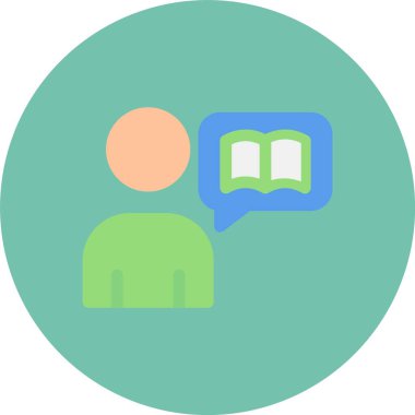 Kitap. Web simgesi basit illüstrasyon