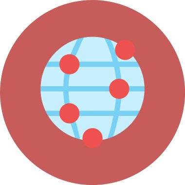 Dünya küresi, illüstrasyon, beyaz arkaplandaki vektör.