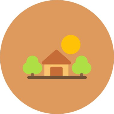 Ev simgesinin vektör illüstrasyonu