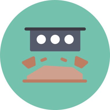 Tek bir simgenin vektör illüstrasyonu