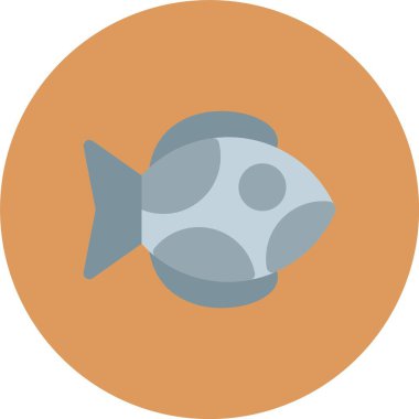 Benzersiz Balık Vektörü Kabartma Simgesi