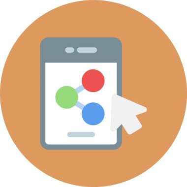 Kişisel ve ticari kullanım için mobil uygulama vektör simgesi simgesi vektör çizimi..