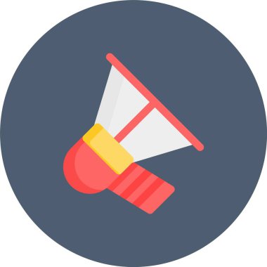 Megafon ikonu vektör illüstrasyonu