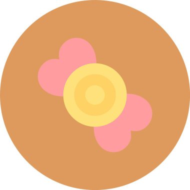 Çiçek. Web simgesi basit illüstrasyon