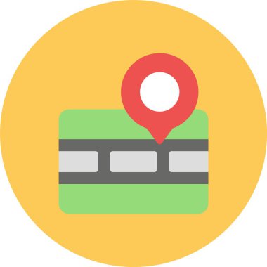 konum haritası pin simgesi düz biçimli