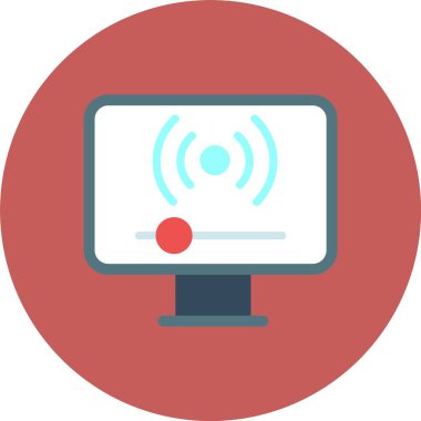 wifi düz vektör simgesi