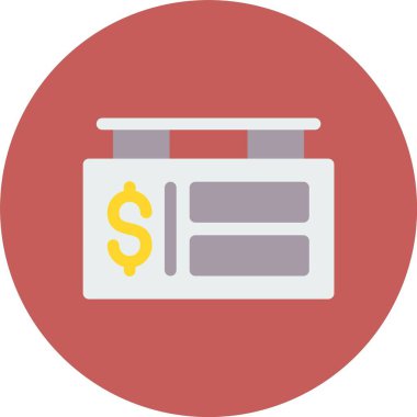 İş ve Finans, Web Kullanımı için Basit Vektör İllüstrasyonu