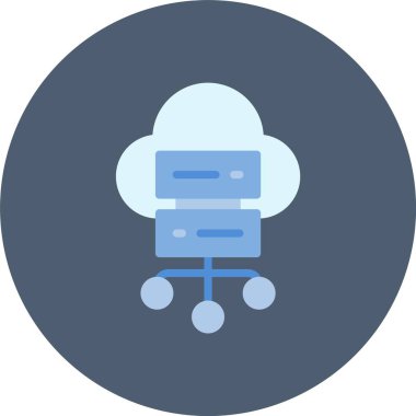 Kişisel ve ticari kullanım için bulut vektör simgesi simgesi vektör çizimi..