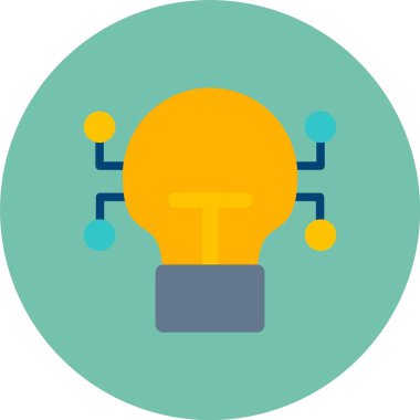 Bir ampulün vektör illüstrasyonu