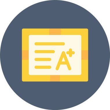 vektör belgesi düz daire simgesi