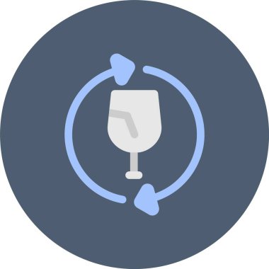 cam içecek ikonu vektör çizimi tasarımı