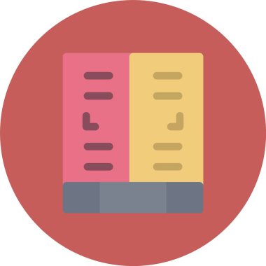 dosya dizini düz simgesi, dosya, vektör illüstrasyonu