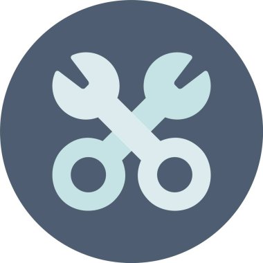 İngiliz anahtarı simgesinin vektör illüstrasyonu