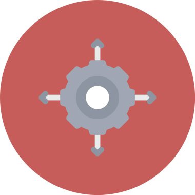 vektör dişli simgesi, basit illüstrasyon