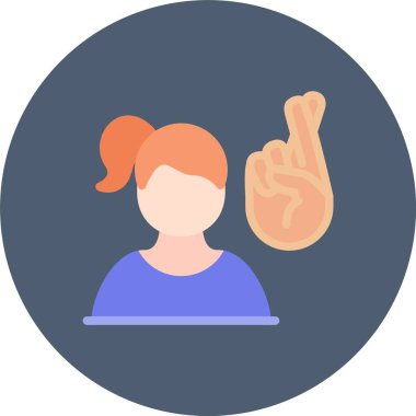 Kadın avatar, vektör illüstrasyonu