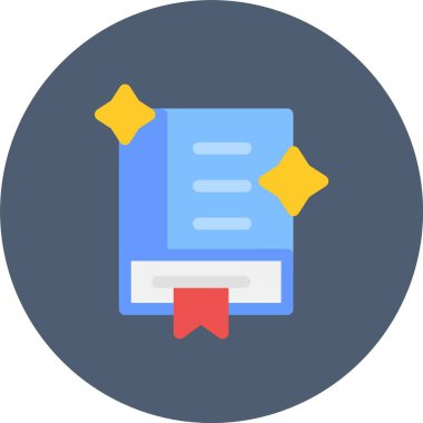 kitap düz vektör simgesi