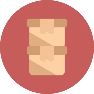 Tek bir izole simgenin vektör illüstrasyonu