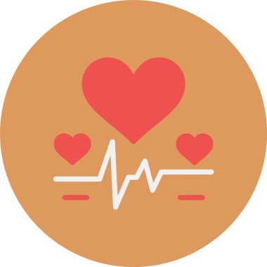 Kalp atışını vektör simgesi